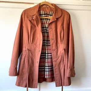 Women's Rust Trench Coat